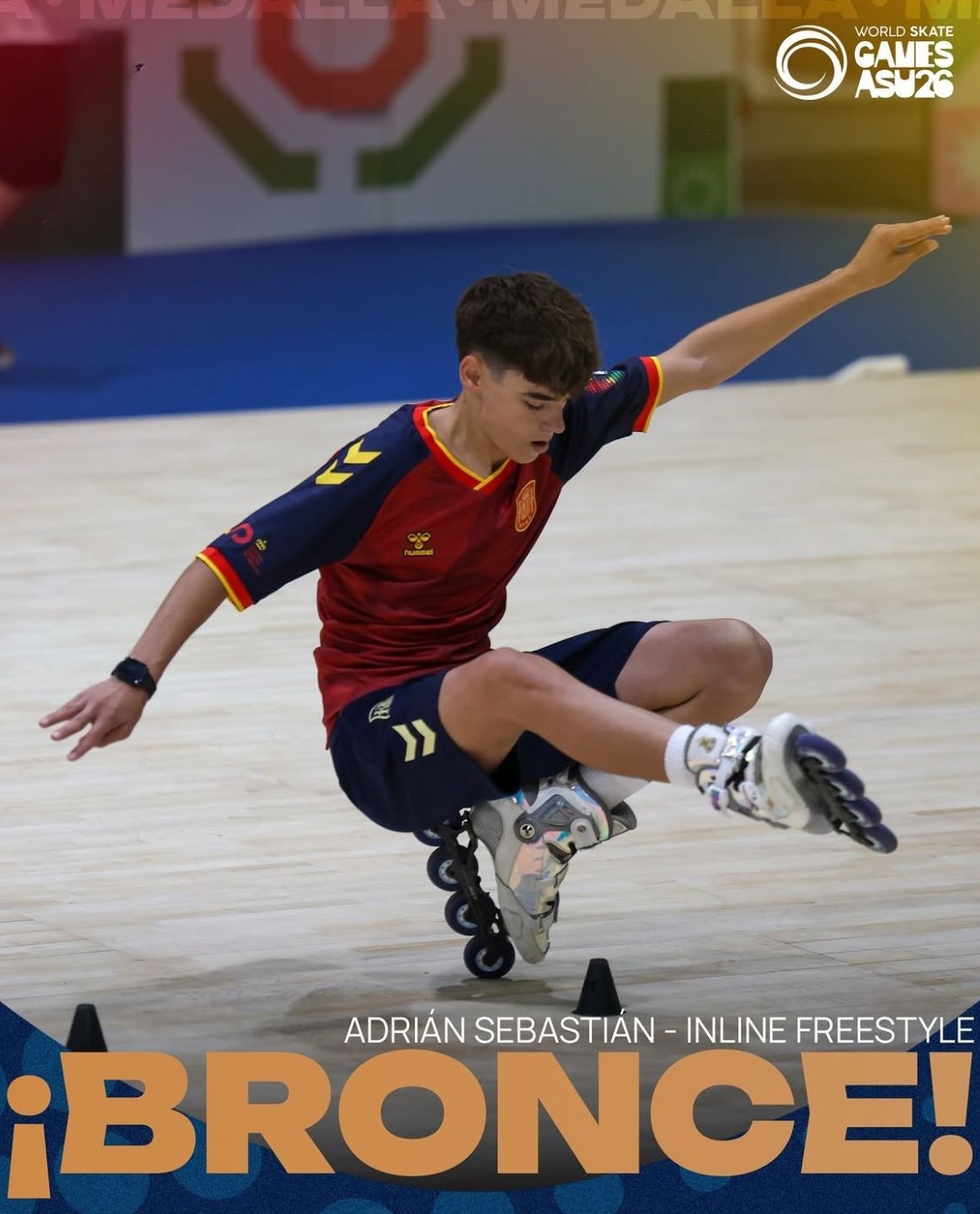 ADRIÁN SEBASTIÁN BRONCE DEL MUNDO DE BATTLE